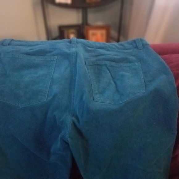 Talbot's Turquoise Corduroy Jeans, size 12P, pre-owned - Picture 2 of 3